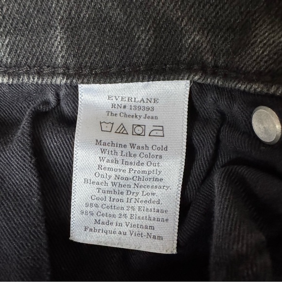 Everlane Black Cheeky Jean Size 27 - Picture 5 of 9